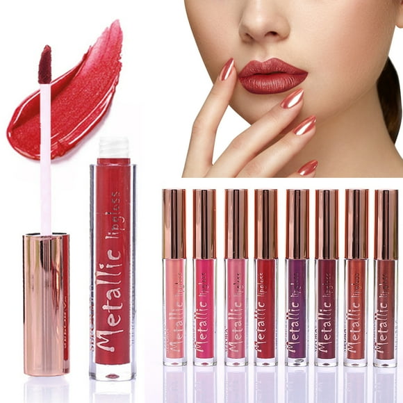 Clearance Promotion! Lip Glosses Lip Makeup Lipstick Color Lip Glaze 4.5ml Lip Gloss #3 Plum