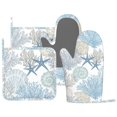thumbnail image 1 of Juego de guantes de cocina y agarraderas MIFSOIAVV de silicona resistente al calor, 1 of 7