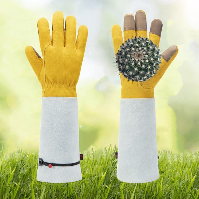 Cowhide Long Cutting and Welder General Labor Garden Gloves for Enhanced Grip and Durability in Various Tasks