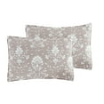 thumbnail image 4 of Jasper Taupe 3-Piece Soft Matelasse Jacquard Cotton Blend Quilt Set - King, 4 of 5