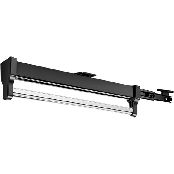 Pull Out Clothes Hanger Rail for Closet, Adjustable Heavy Duty Steel Clothes Storage Hanger Rack Bar for Pants Coats (447mm/17.6inch)