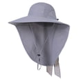 thumbnail image 1 of Sombrero para el sol para hombre y mujer, se puede enrollar, sombrero de jardinería de ala ancha UPF 50+, con pieza para el cuello, 1 of 6