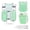 Green, variant on Adjustable Hydration Vest with 500ml Soft Flask – Running, Hiking & Cycling Backpack for Men Women
