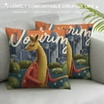 thumbnail image 3 of Melbourne Australia Kangaroo Tennis Surfing Throw Pillow Sleeping Sofa Cushion Cover, 3 of 5