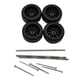 thumbnail image 5 of 4 ruedas y neumáticos RC con llanta, pieza de actualización RC, neumáticos para coche RC a escala 1/64 Estilo negro A., 5 of 9