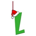 thumbnail image 1 of L Christmas Acrylic Letter Ornaments, 8Cm Hanging Decor For Tree, Personalize Your Holiday Display With Festive Letters, 1 of 2