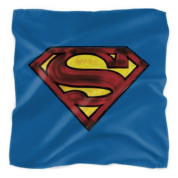 Superman Charcoal Shield Bandana (21 in x 21 in)
