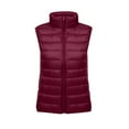 thumbnail image 3 of Sokhug Women's Puffer Vest Winter Warm Lightweight Down Jackets Zip-up Sleeveless Outerwear Wine, 3 of 3
