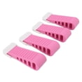 thumbnail image 4 of Topes de cuña para puerta, accesorios de puerta apilables, no perforados, de goma, color rosa, para sala de estar y baño, 4 Uds., 4 of 8