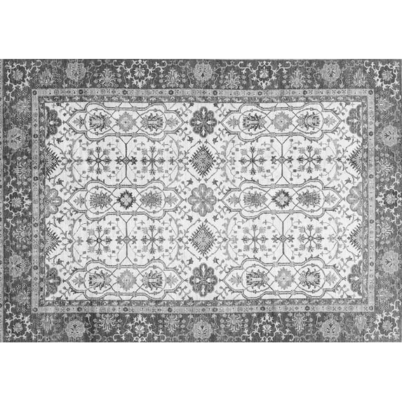 Ahgly Company Indoor Rectangle Oriental Gray Traditional Area Rugs, 2' x 4'