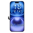 thumbnail image 1 of Reemplazo de Pantalla para iPhone 16 Plus, Pantalla LCD FHD de 6.7 Pulgadas y Pantalla Táctil Digitalizadora, Tono Verdadero Programable, Restos de Face ID (para A3290, A3082, A3289, A3291), 1 of 10