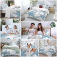 thumbnail image 5 of 3 Piece Coastal Starfish Duvet Cover Set California King,Microfiber Comforter/Quilt Cover with Corner Ties and 2 Pillowcases,0cean Nautical Coral Seagrass Nature Soft Bedding with Zipper Closure, 5 of 8