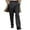 Black, variant on DGMIOCS Men's Classic Straight Leg Dress Pants Business Casual Comfortable Flat Front Trousers Versatile Daily Attire Brown XL