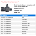 thumbnail image 2 of Brake Booster Sensor - Compatible with 2010 - 2016 Cadillac SRX - AC Delco, 2 of 2