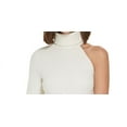 thumbnail image 2 of Calvin Klein Women's One Shoulder Turtleneck Top White Size Medium, 2 of 3