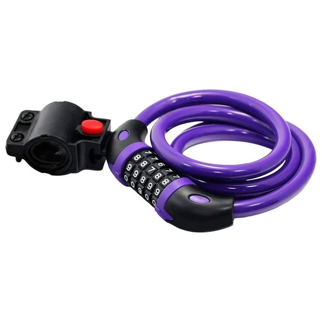 Bike Lock Cable Bicycle Lock Cable Combination Bicycle Lock 5-Position Resettable Bicycle Cable Lock, Suitable for Road Bikes, Motorcycles, Scooters Bike Locks with Combinations