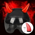 thumbnail image 4 of DYNWAVECA 2xIlluminated Devil for Helmet Fits for Outdoor Sport Motorcycle , Red 2, 2 Pcs, 4 of 9