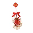thumbnail image 2 of balikha 2025 Chinese New Year Hanging Ornament DIY Kit Spring Festival Hanging Decoration Lucky Charm for Wall Porch Door Shop Window Hawthorn, 2 of 9