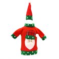 thumbnail image 1 of Funda bonita para botella de vino de Navidad Toystoory conjunto de sombrero navideño 24*12cm, 1 of 6