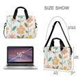 thumbnail image 3 of FORMRS 16" Laptop Bag Carrying Sleeve Case with Handle Travel Shoulder Briefcase, Orange Retro Flower, 3 of 8
