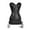 Black, variant on HAOTAGS Women's Corset Bodysuit Set, Punk Style Two-Piece Split Skirt Tummy Control Court-Inspired Shapewear Black XL