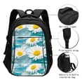 thumbnail image 3 of Balery Daisy Flowers Mochila con carga USB para hombre y mujer - Mochila impermeable y antirrobo para portátil con puerto USB para viajes, trabajo, estudios y universidad, 3 of 7