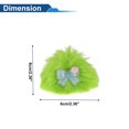 thumbnail image 4 of Accesorios para Casco de Motocicleta Decoración Lazo Azul Esponjoso para Cascos de Motocicleta Bicicleta Esquí Etiqueta de Peluche Verde 2 Juegos, 4 of 6
