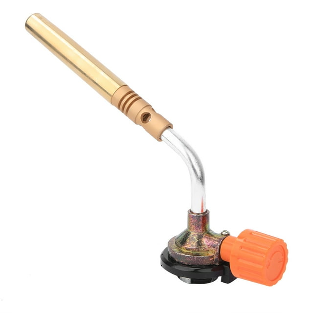 Gas Blow Torch Gas Blow Torch Gas Blow Torch Portable Adjustable Manual Ignition Welding With 2Pcs Welding Rod Flux 1300 Degrees Celsius