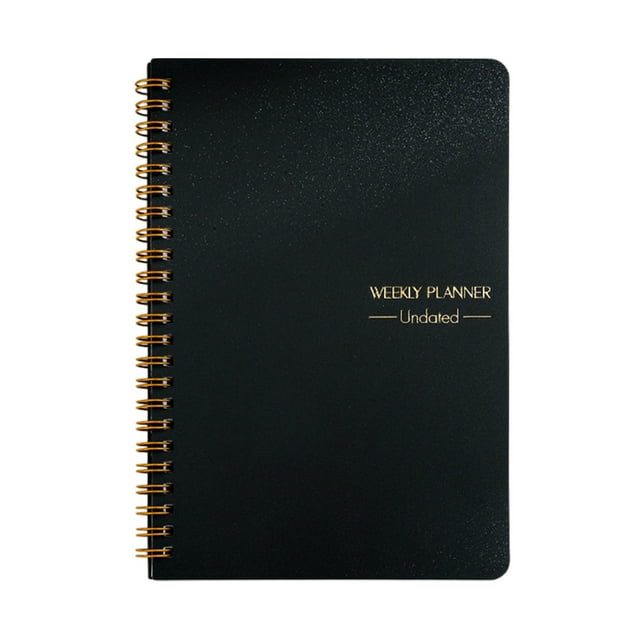 Weekly Planner With Lines For Diary Notes And Daily Planning Solid Hardcover Elegant Self Filling Schedule A5 Planner Coil Notebook