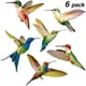 thumbnail image 2 of 6 piezas de adhesivos para ventana de colibrí de gran tamaño, adhesivos para ventana anticolisión para evitar golpes de pájaros en el cristal de la ventana, no adhesivos, 2 of 5