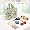 thumbnail image 5 of FORMRS Womens Corduroy Tote Bag Crossbody Shoulder Handbag with Pocket, Beige Floral Pattern, 5 of 7