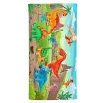 Beach Towel,Microfiber Beach Towel,Dinosaur Color Printed Quick Drying Beach Towel Bath Towel Wrap Towel Bath Towel Sand Proof,Absorbent Beach Blanket for Swimming,Sports,Gym 63x31.5 inch