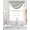 Green, variant on Sage Green Sheer Waterfall Valance Curtains for Window, Modern Abstract Grey Striped Art Rod Pocket Sheer Topper Swag Curtains for Living Room, Kitchen 38.5"W x 47.2"L, 2 Panels