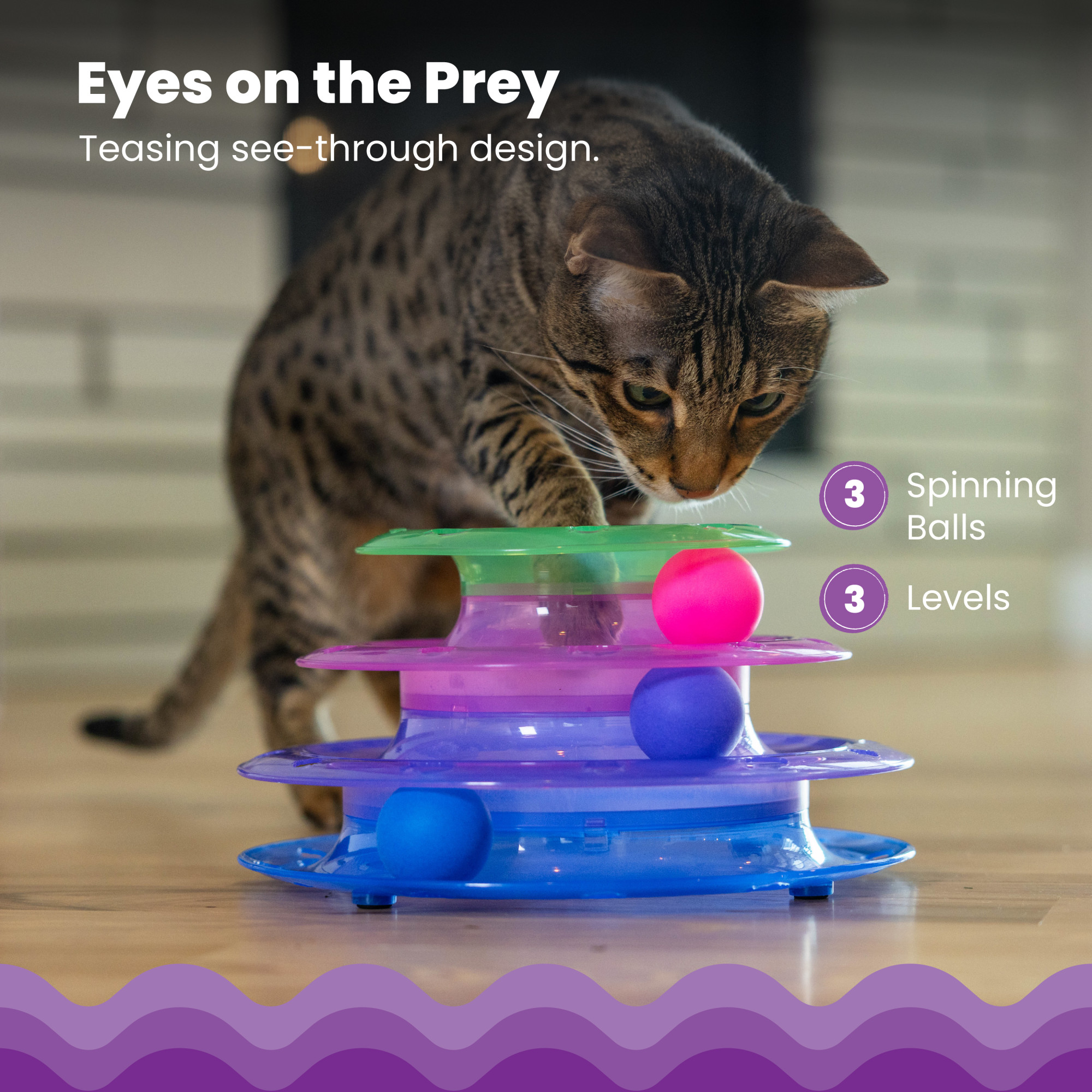 Catstages Meowsome Tower of Tracks Interactive Cat Toy photo 3