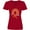 Red, variant on Inktastic Multiple Sclerosis Awareness Orange Ribbon Rainbow Women's V-Neck T-Shirt
