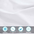 thumbnail image 5 of Superior Egyptian Cotton 300 Thread Count Deep Pocket Sheet Set, Queen, White, 5 of 10