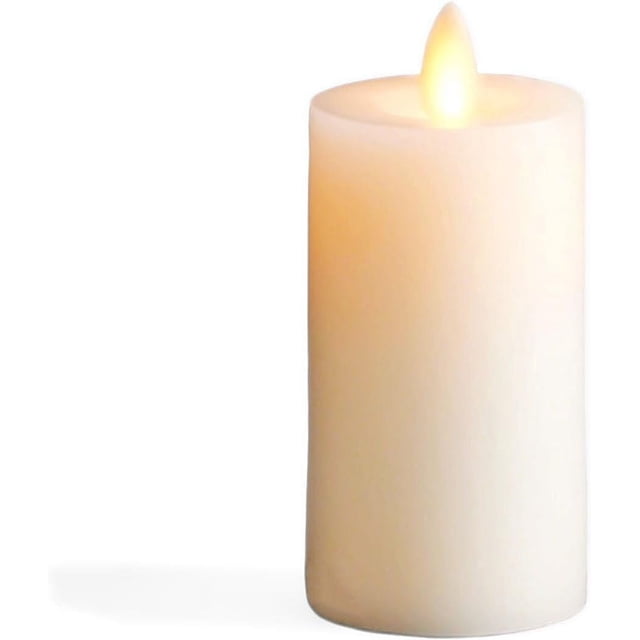 Vela de cera LED para interiores con llama móvil avanzada a batería LIGHTLi, marfil, 2" x 4"