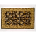 thumbnail image 1 of LS-RM1 8 x 11 Pi Kavera 100 pour Cent de Laine de Fibre Longue Fait à la Main Tapis&44; Noir, 1 of 1