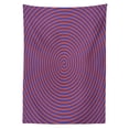 thumbnail image 3 of Ambesonne Psychedelic Tablecloth Rectangular Table Cover, Hypnotic Spiral, 52"x70", Violet Orange, 3 of 4