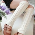thumbnail image 3 of Zhaomeidaxi 1 Pair Knit Winter Thermal Warm Leg Warmers-Long Socks Boot Cuffs Topper Legging Pads for Women Lady Girls Best Xmas Gift, 3 of 8