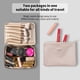 thumbnail image 4 of Bolsa de maquillaje de viaje Queboom, neceser para cosméticos, neceser para mujer y hombre (negro), 4 of 5