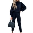 thumbnail image 3 of Niuer Long Sleeve Activewear Set for Women Tops Pants Casual Tracksuits Autumn Lounge Wear Outfits Set Gym Joggers Sweatpants Set, 3 of 4