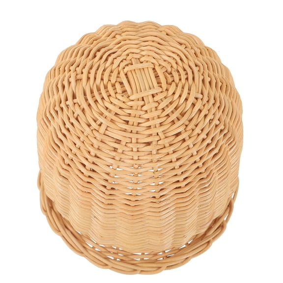 Homoyoyo Light Brown Rattan Hat Display Stand Dome Holder for Shop and Home, Stylish and Design