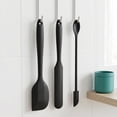 thumbnail image 3 of Unique Bargains 9Pcs Kitchen Spatula Set Heat-Resistant Cooking Utensils Black, 3 of 5