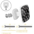 thumbnail image 2 of 4 Pieces Set Drawer Pulls Handle Square Wardrobe Cabinet Knobs with Stainless Steel Screws Furniture Kitchen Decor, 2 of 5