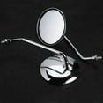 thumbnail image 3 of Tbest Motorcycle Mirror, Durable Round Motorcycle Mirror, Motorcycle Scooter Moped For Motorbike, 3 of 8
