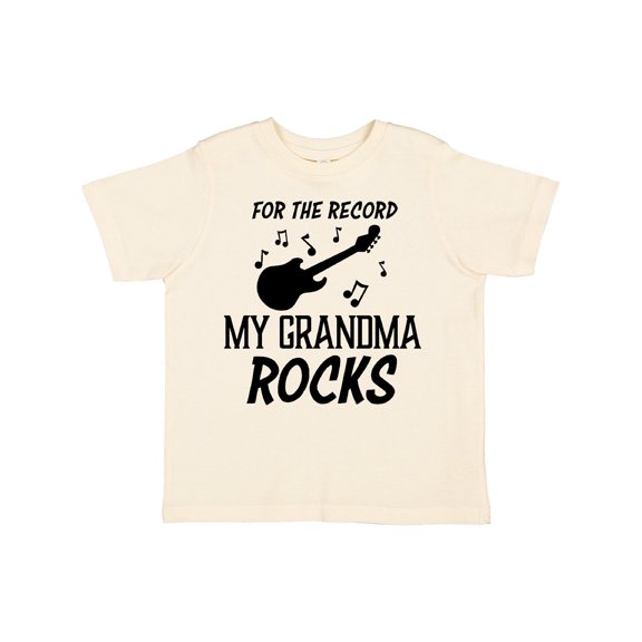 Inktastic For the Record My Grandma Rocks Boys or Girls Toddler T-Shirt