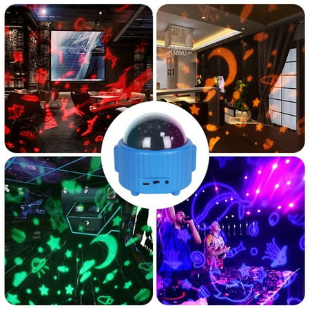 

Pentagram Night Light Creative Star Projection Light Colorful Ambient Light Led Remote Control for Indoor Car Party Scene