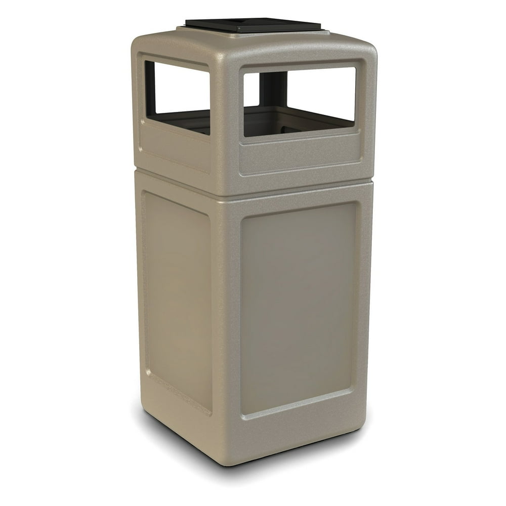 Commercial Zone 42 gal. Square with Ashtray Dome lid Commercial Trash