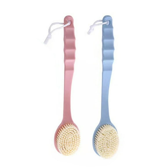 US 2-4Pc Long Handle Bath Brush Back Scrub Scrubber Shower Body Skin Exfoliating